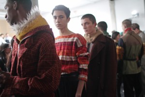 Backstage at Marni Man's Fall 2017