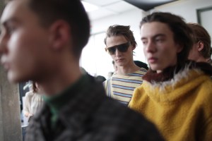 Backstage at Marni Man's Fall 2017