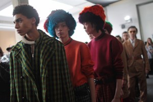 Backstage at Marni Man's Fall 2017
