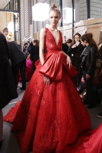 Backstage at Zuhair Murad Couture Spring 2017