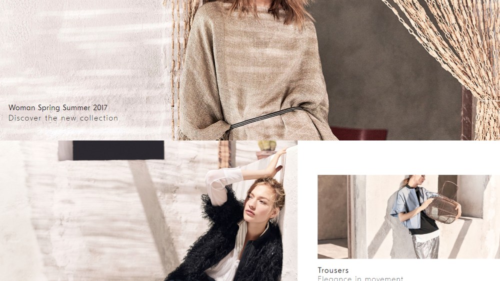 Brunello Cucinelli's e-commerce.
