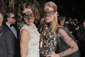 Olga Kurylenko and Natalia Vodianova Dior Masked Ball Fashion Week Haute Couture Spring 2017