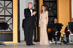 Donald & Melania Trump in Reem Acra.