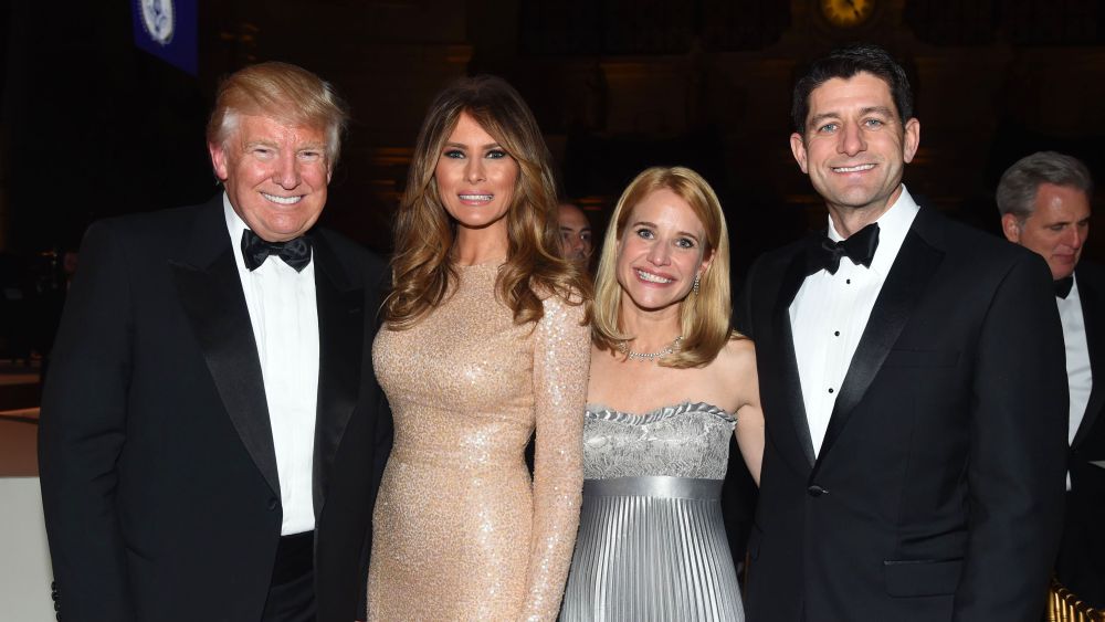 Donald and Melania Trump Joined by Jessica Lange, Caitlyn Jenner in D.C.