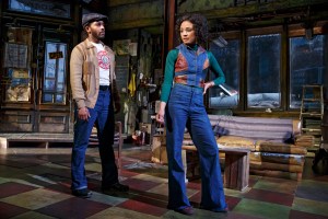 André Holland as "Youngblood" and Carra Patterson as "Rena."