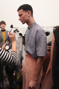 Backstage at Cédric Charlier Men's Fall 2017