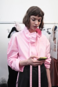 Backstage at Cédric Charlier Men's Fall 2017