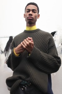Backstage at Cédric Charlier Men's Fall 2017