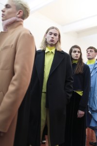 Backstage at Cédric Charlier Men's Fall 2017