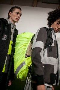 Backstage at Christopher Raeburn Men's Fall 2017