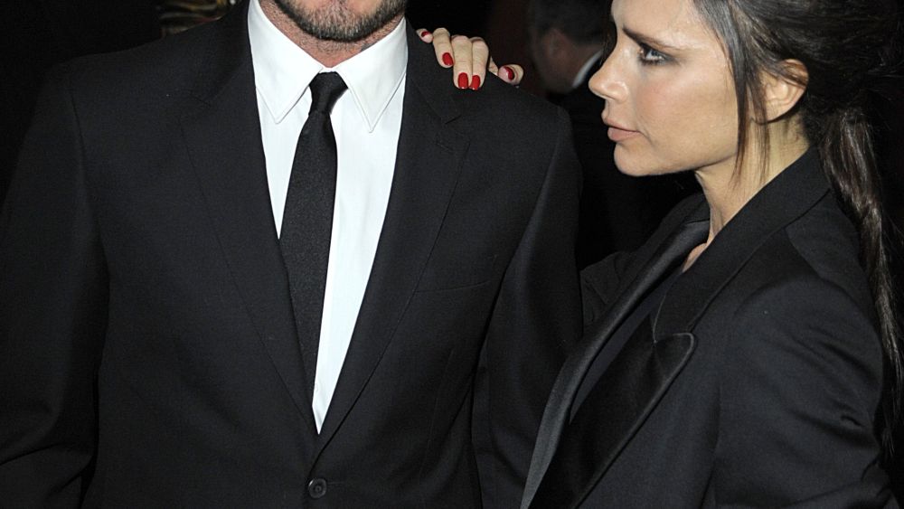 David and Victoria Beckham at the British Fashion Awards