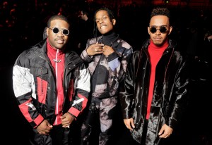A$AP Ferg, A$AP Rocky and Lewis Hamilton