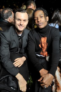 Dior Homme's Kris Van Assche with A$AP Rocky