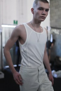 Backstage at Dirk Bikkembergs Men's Fall 2017