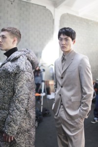 Backstage at Dirk Bikkembergs Men's Fall 2017
