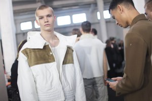 Backstage at Dirk Bikkembergs Men's Fall 2017