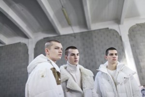 Backstage at Dirk Bikkembergs Men's Fall 2017