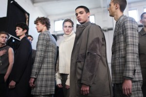 Backstage at Dirk Bikkembergs Men's Fall 2017