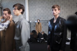 Backstage at Dirk Bikkembergs Men's Fall 2017