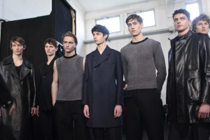 Backstage at Dirk Bikkembergs Men's Fall 2017
