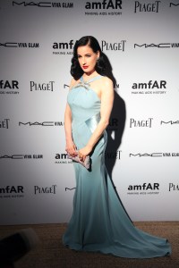 Dita von Teese in Jenny Packham, December 2012