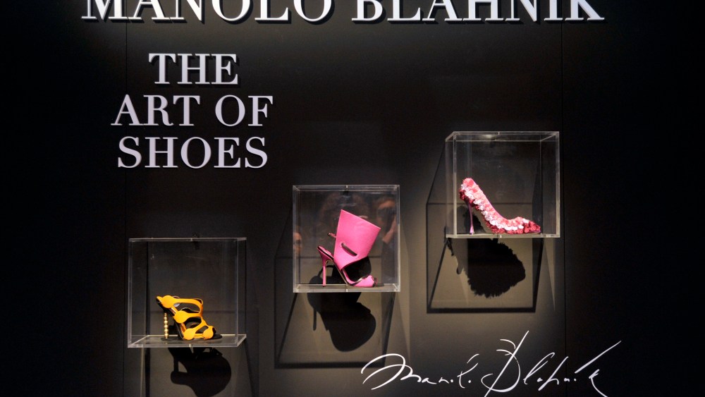"Manolo Blahnik. The Art of Shoes" exhibition in Milan.