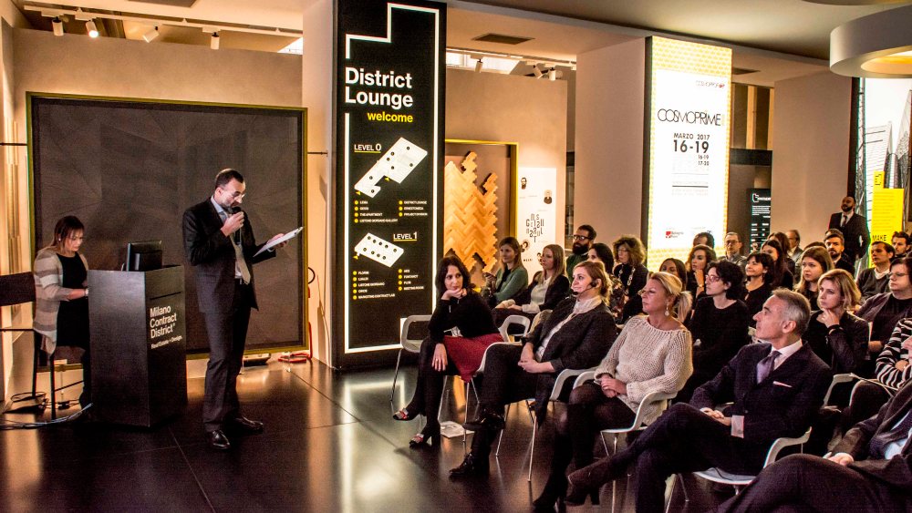 Cosmoprof Worldwide Bologna’s director Enrico Zannini presenting Cosmoprime.