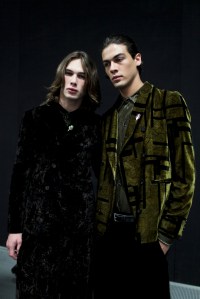 Backstage at Emporio Armani Men's Fall 2017