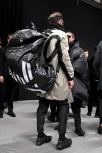 Backstage at Emporio Armani Men's Fall 2017