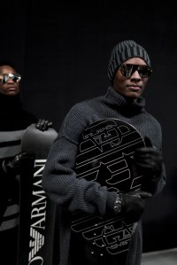 Backstage at Emporio Armani Men's Fall 2017