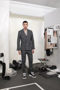 Backstage at Ermenegildo Zegna Men's Fall 2017