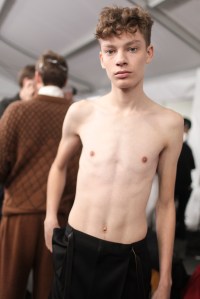 Backstage at Ermenegildo Zegna Men's Fall 2017