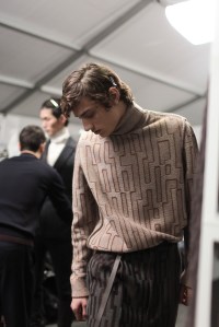 Backstage at Ermenegildo Zegna Men's Fall 2017