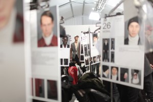 Backstage at Ermenegildo Zegna Men's Fall 2017