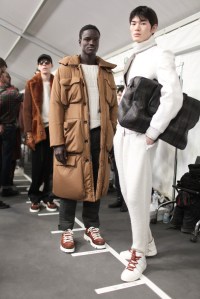 Backstage at Ermenegildo Zegna Men's Fall 2017