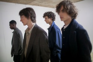 Backstage at E. Tautz Men's Fall 2017