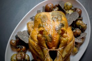 Black Truffle Stuffed Green Circle Chicken