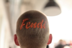 Backstage at Fendi Men's Fall 2017