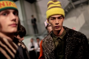Backstage at Fendi Men's Fall 2017
