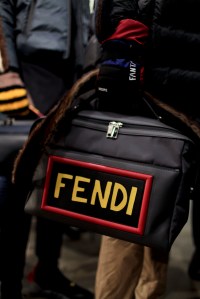 Backstage at Fendi Men's Fall 2017