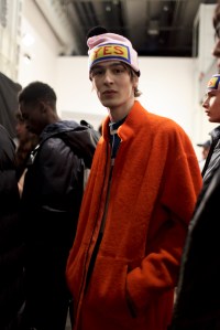 Backstage at Fendi Men's Fall 2017
