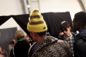 Backstage at Fendi Men's Fall 2017