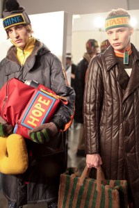 Backstage at Fendi Men's Fall 2017