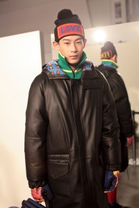 Backstage at Fendi Men's Fall 2017