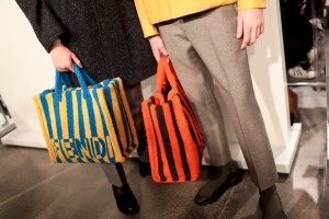 Backstage at Fendi Men's Fall 2017