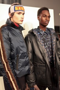 Backstage at Fendi Men's Fall 2017