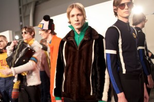 Backstage at Fendi Men's Fall 2017