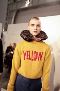 Backstage at Fendi Men's Fall 2017