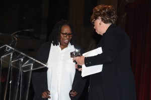 Whoopi Goldberg and Margaret Hayes
