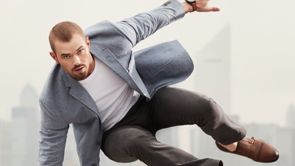 The Geoffrey Beene commecials feature Kellan Lutz.